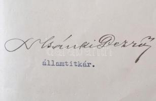 1931 Csánki Dezső (1857-1933) vallás- és közoktatásügyi címzetes államtitkár, az Országos Levéltár f...