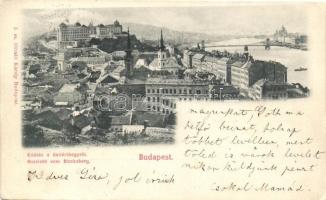 Budapest, XI. Kilátás a Gelérthegyről, kiadja Divald Károly (EK)