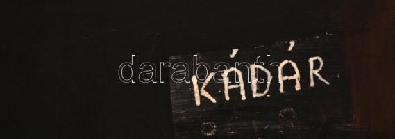 Kádár jelzéssel: Női félakt. Olaj, vászon, 90×70 cm