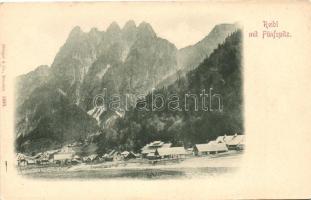 Cave del Predil, Raibl, Reibl;  Fünfspitz / Cinque Punte massif (wet damage)