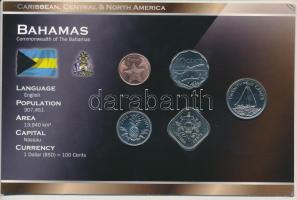 Bahamák 1992-2006. 1c-25c (5xklf) fémpénz szett "World Money" T:1
Bahamas 1992-2006. 1 Ce...