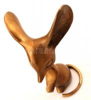 Egér, réz figura, m: 13 cm