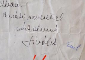 1983 Sívó Emil és családja kézzel írt részvétnyilvánító levele Vas Zoltán (1903-1983) kommunista pol...