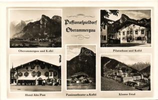 Oberammergau, Passionspieldorf, Kofel, Pilatushaus, Hotel Alte Post