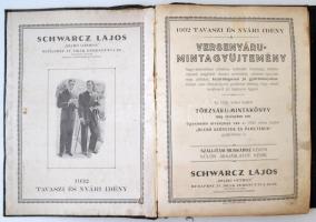1929 a Szabó Otthon (Schwarcz Lajos) versenyárú mintagyűjteménye, megviselt vászonkötésű mappában