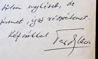 1983 dr. Tardy Lajos részvétnyilvánító levele Vas Zoltán (1903-1983) kommunista politikus, író özveg...