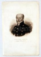 Karl Mayer(1798-1868): Kisfaludy Sándor, eredetije Döbrenteinél, rézmetszet, 11x16 cm