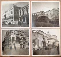 1923 Olaszországi körút, Velence, Róma, Firenze, Nápoly, Pompei és Capri fotók albumba ragasztva, cc...