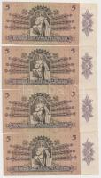 1939. 5P (4x), közte közeli sorszámmal is T:II Adamo P6