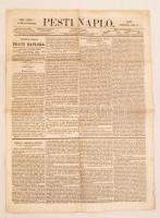 1857 A Pesti Napló 8. évfolyamának szeptember 3-diki száma, benne a cs. kir. apostoli Felség magyarországi utazásáról szóló cikkel