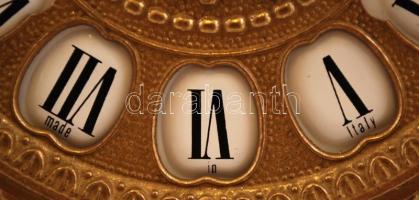 Neobarokk kandalló szett putókkal. Dekoratív nagyméretű aranyozott bronz és alabástrom szett. Kandal...