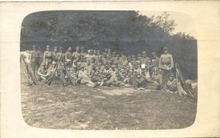 Kassa, Kosice; katonai csoportkép / WWI K. u. K. soldiers, photo (fa)