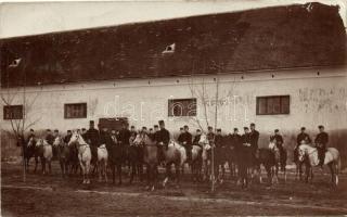 1910 Nagyvárad, Oradea; K. u. K. huszárok / hussars, photo (EK)