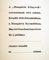Karinthy Frigyes: Barabbás. Hungária Könyvek, 1935. Illusztrált kiadói félvászon kötésben. Első kiad...