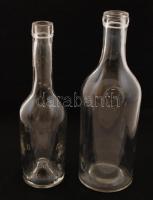 Vegyes üveg tétel, jelzettek, köztük Erényi Diana is, hibátlanok, összesen 4 db, különböző méretben