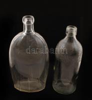 Vegyes üveg tétel, jelzettek, köztük Erényi Diana is, hibátlanok, összesen 4 db, különböző méretben