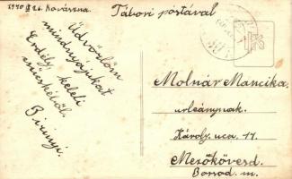 1940 Kommandó, Comandau; sikló erdei vasútvonala / funicular's forest railway, photo (vágott / ...