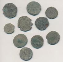 Római Birodalom 10db-os bronzpénz tétel T:3 Roman Empire 10pcs of bronze coins C:F