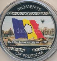 Libéria 2004. 10$ "Szabadság pillanatai-Ceausescu diktatúrájának bukása 1989" multicolor t...