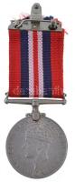 Nagy Britannia 1945. "Háborús emlékérem 1939-1945" Cu-Ni kitüntetés, mellszalagon. Szign.:...