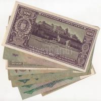 12db-os vegyes magyr pengő bankjegy tétel, közte 1930. 20P, 1945. 50P T:III,III-