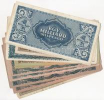 12db-os vegyes magyar inflációs pengő tétel, közte 1945. 50P T:III,III-