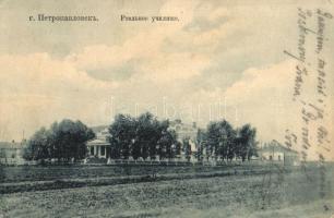 Petropavlovsk, Reáliskola, orosz hadifogolytáborból küldött lap Pozsonyba / secondary school, sent from POW camp