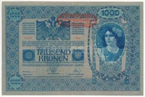 1902. 1000K mindkét oldal német, hátlap rajz, "DEUTSCHÖSTERREICH" felülbélyegzéssel (3x) T:III egyiken tűnyom Adamo SK35/2