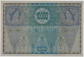 1917. 10.000K mindkét oldal német, hátlap rajz, "DEUTSCHÖSTERREICH" felülbélyegzéssel T:II...