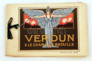 Verdun et le Champ de Bataille, Edition de Luxe - képes füzet a verduni hadszíntérről 32 képpel. A fűzött papírborító kissé viseltes / picture booklet of Verdun region with 32 images, slightly worn paperback cover 23×15 cm