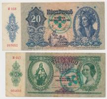 1930. 100P + 1932. 50P + 1936. 10P + 1941. 20P mind hamis "Városi Pártvezető Sopron" felül...