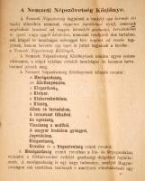 1913 A Nemzeti Népszövetség Közlönye első, induló száma 32p