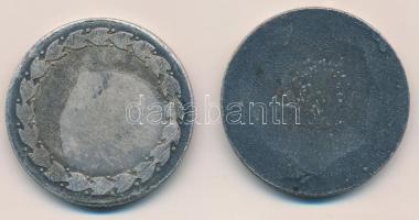 Iván István (1905-1968) DN "Férfi teniszjátékos" ezüstözött fém sportérem (40mm) + DN &quo...