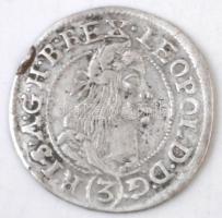 1666K-B 3kr Ag "I. Lipót" (1,45g) T:2,2- ph.
Huszár: 1465., Unger II.: 1084