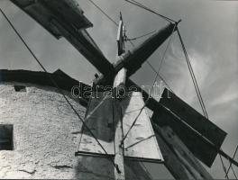 cca 1975 Kaviák József: Széllapátok, jelzés nélküli vintage fotóművészeti alkotás, 18x24 cm