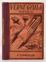 Verne Gyula: A Chancellor. Fordítás: Csillay Kálmán. Geiger Richárd rajzaival. Budapest, É.N. [1944], Forrás Nyomdai Műintézet és Kiadóvállalat R.T. Kopottas kiadói félvászon kötés, 204 p. A könyvben fekete-fehér illusztrációkkal. A kötése sérült.