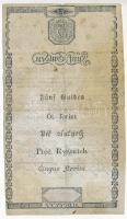 1806. 5G "Bécsi városi bankócédula" vízjellel T:III,III- restaurált / 
Austrian Empire 18...