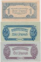 1944. 1P-1000P "A Vörös Hadsereg Parancsnoksága" (8xklf) teljes sor T:I-,II,III / 
Hungar...