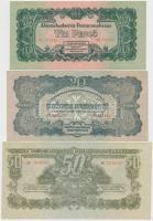 1944. 1P-1000P "A Vörös Hadsereg Parancsnoksága" (8xklf) teljes sor T:I-,II,III / 
Hungar...