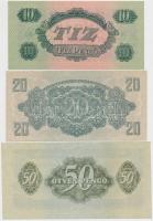 1944. 1P-1000P "A Vörös Hadsereg Parancsnoksága" (8xklf) teljes sor T:I-,II,III / 
Hungar...