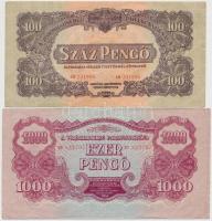 1944. 1P-1000P "A Vörös Hadsereg Parancsnoksága" (8xklf) teljes sor T:I-,II,III / 
Hungar...