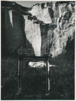 cca 1978 Dobosy László: Akt No. 4., feliratozott vintage fotóművészeti alkotás, 24x18 cm