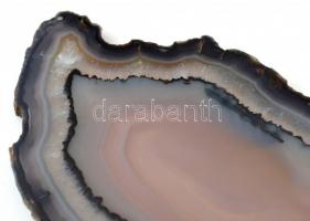 Kalcedon ásvány lap (keresztmetszet), 15×8 cm