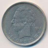 Belgium 1936. 5F Ni "III. Lipót" A pozíció T:2- Belgium 1936. 5 Francs Ni "Leopold III" position A C:VF Krause KM#109.1