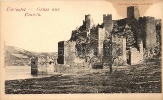 Galambóc, Golubac; várrom / castle ruins (vágott / cut)