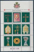 Egyházi jelképek kisív, Religious symbols mini sheet