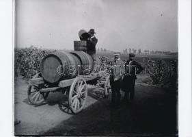 cca 1937 Szüret és pincészet Bács-Kiskun megyében, Lőcsei Árpád kecskeméti vándorfényképész hagyaték...