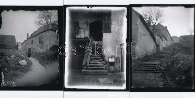 cca 1925 Budapest, Tabán, 6 db korabeli negatívról készült modern nagyítás, 13x18 cm és 10x15 cm