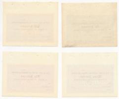 Budapest 1914-1919. 2K + 5K + 10K + 20K "Magyar nők korona alapja II." mind számozás nélkü...