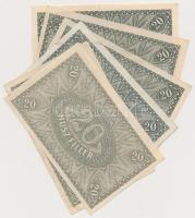 1920. 20f (6x) T:II,II-,III
Adamo K1